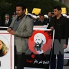 Biểu tình tại thủ đô Baghdad, Iraq, phản đối quyết định xử tử giáo sỹ Nimr al-Nimr. (Nguồn: AFP/TTXVN)