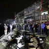 Hiện trường vụ tấn công trung tâm mua sắm ở phía Đông Baghdad. (Ảnh: Reuters)