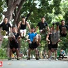Mới chỉ du nhập vào Việt Nam từ năm 2012 nhưng đến nay môn thể dục đường phố (Street Workout) rất được đông đảo các bạn trẻ say mê luyện tập. (Ảnh: Nguyễn Luân)