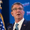 Bộ trưởng Quốc phòng Mỹ Ashton Carter phát biểu tại Câu lạc bộ Kinh tế Washington ngày 2/2. (Ảnh: AFP/TTXVN)