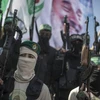 Các chiến binh của phong trào Hồi giáo vũ trang Hamas của Palestine. (Nguồn: THX)