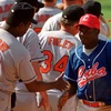 Trận đấu giao hữu giữa Baltimore của Mỹ và đội tuyển Cuba năm 1999. (Ảnh: infobae.com)