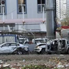 Hiện trường vụ đánh bom xe ở thành phố Diyarbakir. (Ảnh: Reuters)