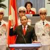 Thủ tướng Chính phủ Nguyễn Xuân Phúc tuyên thệ nhậm chức. (Ảnh: Thống Nhất/TTXVN)