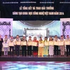 Trao giải thưởng sáng tạo khoa học công nghệ Việt Nam năm 2014. (Ảnh: Anh Tuấn/TTXVN)