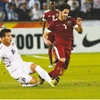 U23 Triều Tiên (áo trắng) không thể ngăn U23 Qatar giành vé vào bán kết. (Nguồn: thepeninsulaqatar)