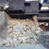 Một phần của lâu đài Kumamoto bị hư hại. (Nguồn: japantoday)