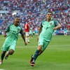 Ronaldo đưa Bồ Đào Nha vào vòng 1/8 EURO 2016. (Nguồn: Getty Images)