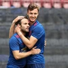 Mata và Keane đã phối hợp để mang về bàn thắng mở tỷ số cho M.U. (Nguồn: PA)
