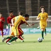 U16 Việt Nam (áo đỏ) đã đánh bại U16 Australia 3-0 ở vòng bảng. (Nguồn: Post Sport)