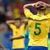 U23 Brazil có nguy cơ bị loại khỏi Olympic ngay từ vòng bảng. (Nguồn: Daily Mail)