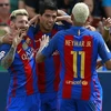 Messi-Neymar-Suarez lại mang chiến thắng về cho Barcelona. (Nguồn: Getty Images)