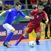 Việt Nam (áo đỏ) đã xuất sắc giành vé vào vòng 1/8. (Nguồn: Futsal Vietnam)