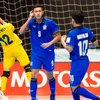 Đội tuyển Futsal Thái Lan (áo xanh) bị loại. (Nguồn: Getty Images)