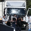 Chiếc xe tấn công khủng bố kinh hoàng ở Nice. (Nguồn: Getty Images)