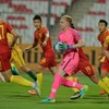 U19 Trung Quốc (áo đỏ) thua trận ra quân. (Nguồn: AFC)