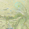 Bản đồ khu vực xảy ra động đất. (Nguồn: RT)