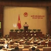 Chủ tịch Quốc hội Nguyễn Thị Kim Ngân chủ trì kỳ họp thứ 2 Quốc hội khóa XIV tại Hà Nội hôm 28/10. (Ảnh: Phạm Kiên/TTXVN)