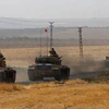 Xe tăng Thổ Nhĩ Kỳ gần biên giới với Iraq. (Nguồn: Reuters)