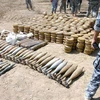 Một kho vũ khí mà quân đội Algeria phát hiện. (Nguồn: middleeastmonitor)