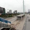 Một điểm nhà chờ xe buýt nhanh BRT đã được bàn giao cho Tổng Công ty Vận tải Hà Nội. (Ảnh: Nguyễn Văn Cảnh/TTXVN)