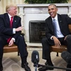 Ông Obama gặp gỡ ông Trump tại Nhà Trắng hôm 10/11. (Nguồn: Getty Images)
