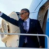 Tổng thống Mỹ Barack Obama đã đến Hy Lạp. (Nguồn: AP)