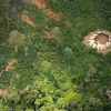 Toành cảnh bộ lạc được chụp lại từ trên cao. (Nguồn: Daily Mail)