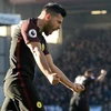 Aguero đưa Man City tạm leo lên ngôi đầu Premier League. (Nguồn: AFP/Getty Images)