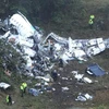 Hiện trường vụ máy bay thảm khốc ở Colombia. (Nguồn: AP)