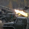 Ukraine tập trận bắn tên lửa gần Crimea. (Nguồn: EPA)