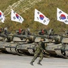 Dàn xe tăng của quân đội Hàn Quốc. (Nguồn: Reuters)