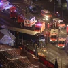 Hiện trường tang thương vụ tấn công bằng xe tải tại Berlin