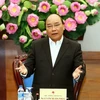 Thủ tướng Nguyễn Xuân Phúc chủ trì Hội nghị trực tuyến toàn quốc về công tác phòng, chống ma túy và cai nghiện ma túy. (Ảnh: Thống Nhất/TTXVN)