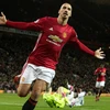 Ibrahimovic góp công trong cả ba bàn thắng của Manchester United. (Nguồn: Daily Mail)