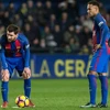 Messi và Neymar không thể giúp Barcelona giành chiến thắng. (Nguồn: EPA)