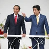 Thủ tướng Nhật Bản Shinzo Abe và Tổng thống Indonesia Joko Widodo. (Nguồn: the-japan-news.com)