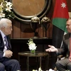 Tổng thống Palestine Abbas (trái) và Quốc vương Jordan Abdullah II. (Nguồn: AFP)
