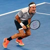 Federer vỡ òa sung sướng khi giành chiến thắng. (Nguồn: Reuters)
