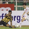 Văn Toàn đã góp 1 bàn thắng giúp U23 Việt Nam hạ U23 Malaysia. (Ảnh: Quang Nhựt/TTXVN)
