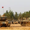 Xe tăng của quân đội Thổ Nhĩ Kỳ tại Syria. (Nguồn: Reuters)