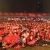 Gần 3.000 người hâm mộ của CLB Manchester United đã tham gia sự kiện. (Ảnh: Minh Hằng/Vietnam+)