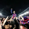 Messi và đồng đội đã trải qua đêm lịch sử tại Nou Camp.