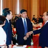 Thủ tướng Nguyễn Xuân Phúc và các đại biểu tại hội nghị. (Ảnh: Thống Nhất/TTXVN)