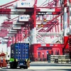 Cảng xuất nhập khẩu hàng hóa của Trung Quốc. (Nguồn: AFP)