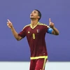 Yangel Herrera sắm vai người hùng của U20 Venezuela. (Nguồn: Getty Images)