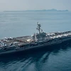 Tàu sân bay chạy bằng năng lượng hạt nhân USS Carl Vinson. (Nguồn: CNN)