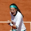 Jelena Ostapenko vào bán kết Roland Garros 2017. (Nguồn: EPA)