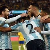 Niềm vui của cầu thủ Argentina sau bàn thắng của Gabriel Mercado. (Nguồn: Getty Images)