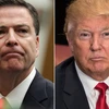 Cựu giám đốc FBI Comey và Tổng thống Mỹ Donald Trump. (Nguồn: nypost.com)